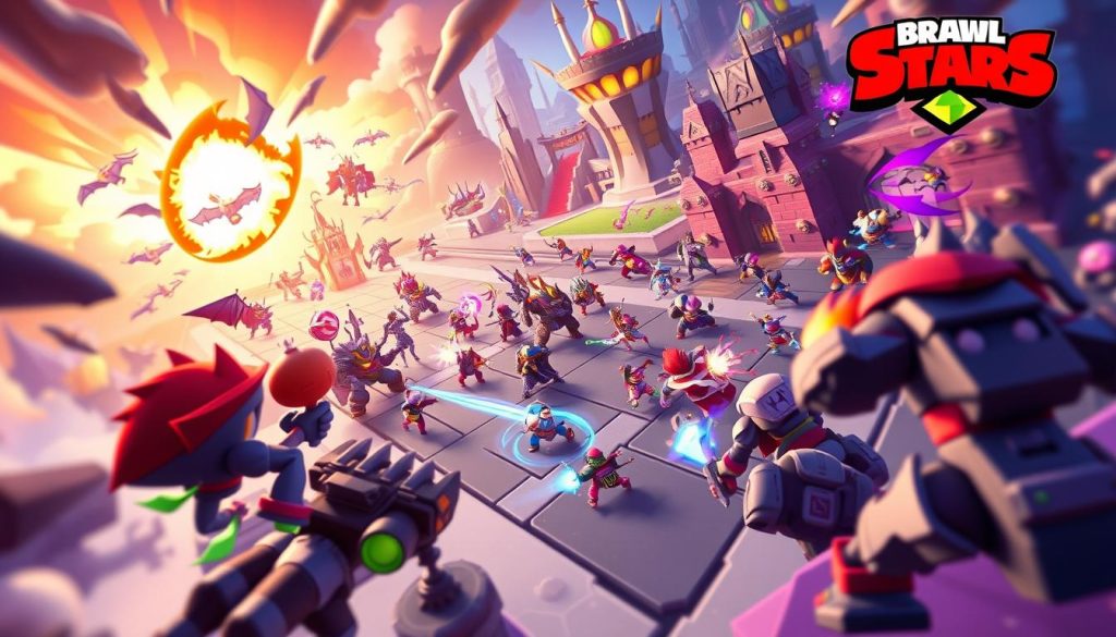 Brawl Stars fast-paced MOBA gameplay