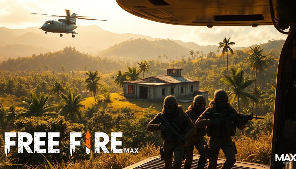 Free Fire MAX landing zones