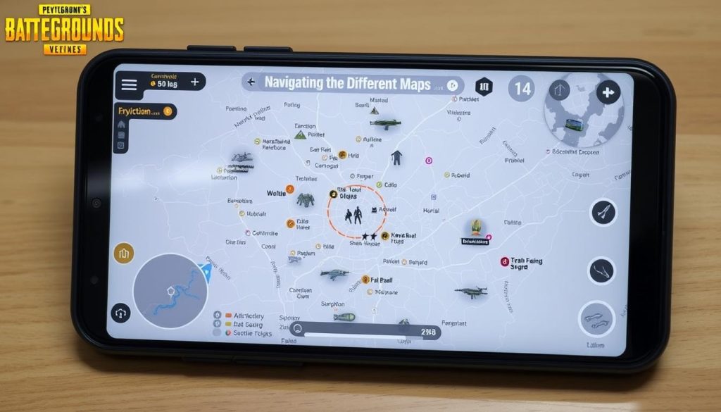 PUBG Mobile Map Navigation