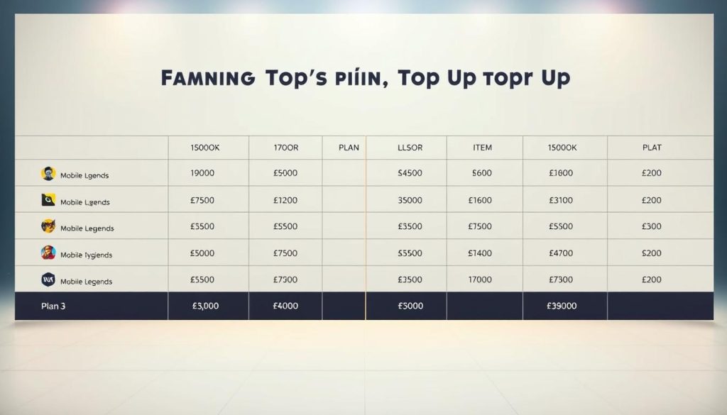 perbandingan harga top up ml