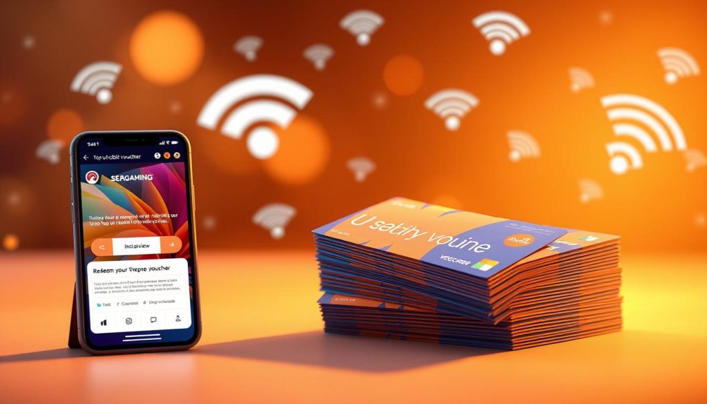 U Mobile top-up voucher redemption process