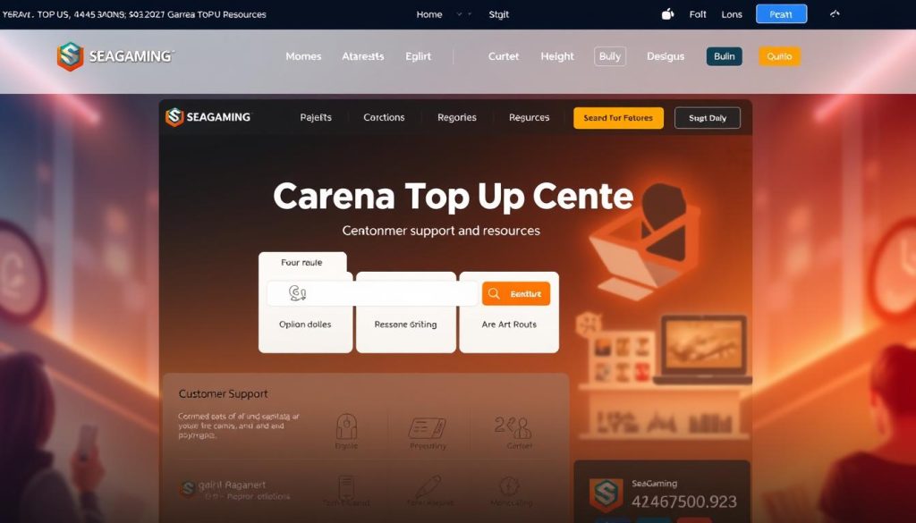 garena top up website support